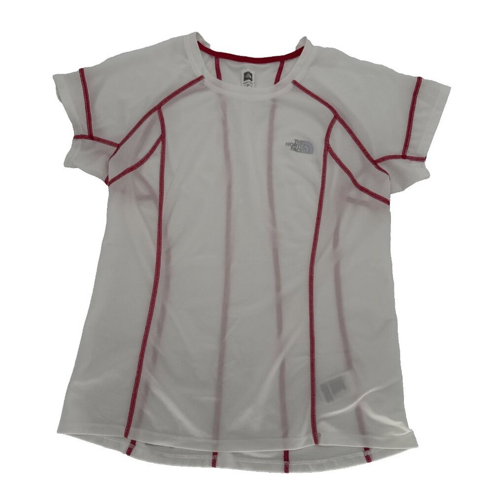 The North Face Womens Medium Flash Dry Short Sleeve T-Shirt Running Active N6733